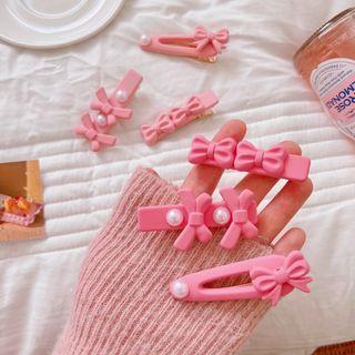 Bow Plastic Hair Clip (various Designs)