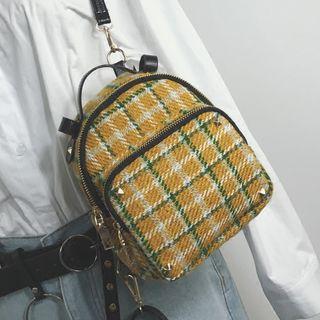Plaid Mini Backpack