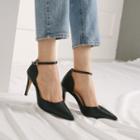Ankle-strap Dorsay Stilettos