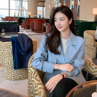 Raglan Short Wrap Trench Coat