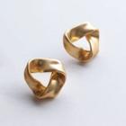 Twist Triangle Ear Stud / Clip-on Earring