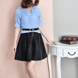 Mock Two Piece Paneled Dress