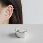 925 Sterling Silver Cuff Earring 1 Pcs - Silver - One Size
