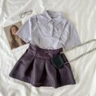 Short-sleeve Shirt / Mini Skirt / Mini Skirt / Set