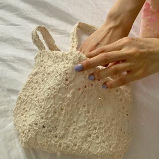 Lace Mini Shopper Bag
