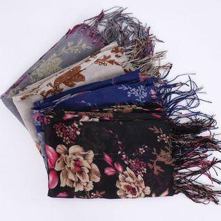 Flower Fringed Shawl