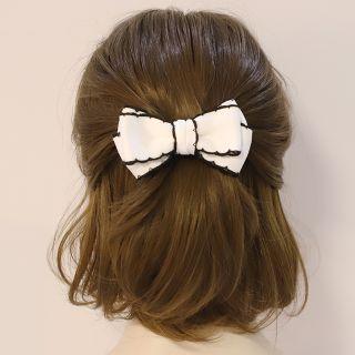Piped Bow Hair Clip