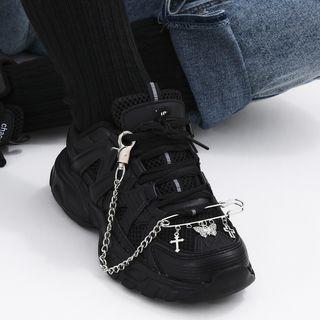Chained Alloy Shoe Accessory 0543 - Silver - One Size