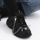 Chained Alloy Shoe Accessory 0543 - Silver - One Size