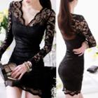 Long-sleeve Lace Bodycon Dress