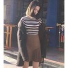 Asymmetric Pleated Skirt