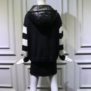 Color-block Sweater/hooded Vest/skirt
