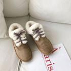 Fleece-lining Lace-up Shoes