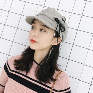 Lace Up Beret Cap