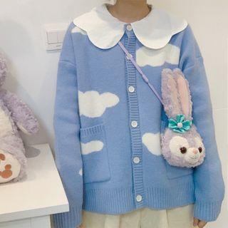 Knit Cardigan Sky Blue - One Size