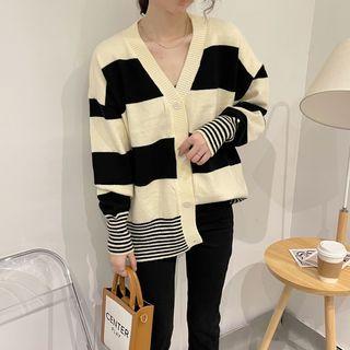 Oversize Striped Cardigan