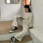 Set: Oversize Sweatshirt + Drawstring Pants
