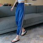Striped Side Sweatpants Sweatpants - Blue - One Size