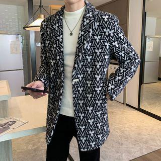 Notch Lapel Patterned Jacket