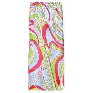 Color Block Midi Pencil Skirt