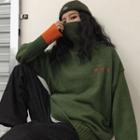 Turtleneck Sweater Dark Green - One Size