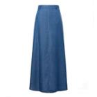 Maxi Denim A-line Skirt