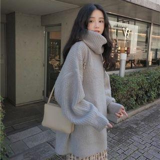 Batwing Turtleneck Oversized Sweater