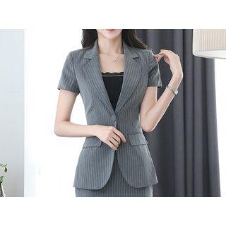 Short-sleeve Blazer / Pencil Skirt / Slim-fit Pants