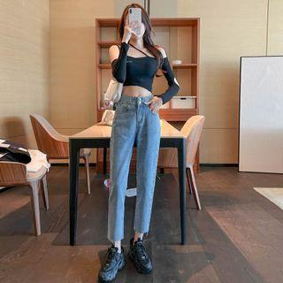 Tapered Cropped Jeans (various Designs)