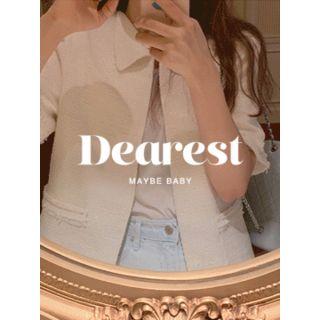 Open-front Tweed Jacket One Size
