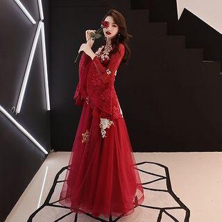 Embroidered A-line Evening Gown / Cocktail Dress (various Designs)