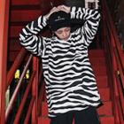 Zebra Print Long Sleeve T-shirt