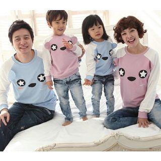 Family Matching Bear Print Pullover