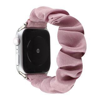 Plain Shirred Fabric Apple Watch Band