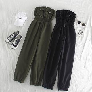 Plain Cargo Tube Jumper Pants