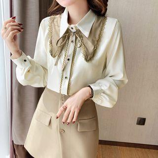 Detachable Collar Chiffon Shirt