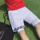 Lettering Layered Sport Shorts