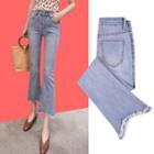 High Waist Cropped Flared Jeans (various Designs)