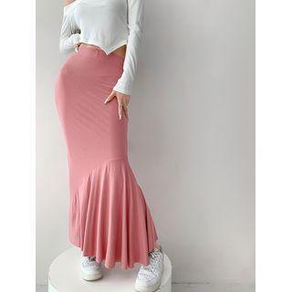 High-waist Mermaid Maxi Skirt