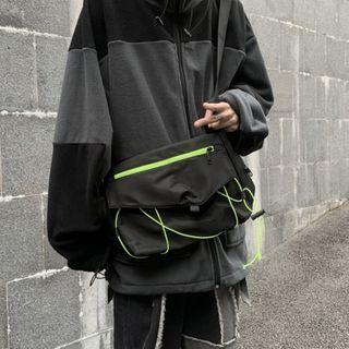 Drawcord Messenger Bag
