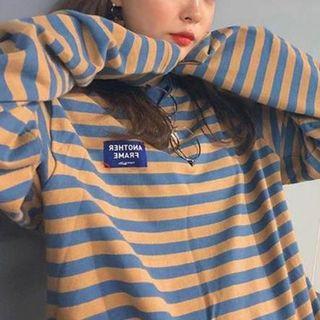 Long-sleeve Striped T-shirt Stripe - One Size