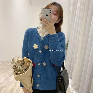 Lace Long- Sleeved Top Almond - One Size