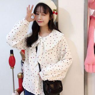 Dotted Blouse As Shown In Figure - One Size