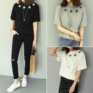 Star Printed Short-sleeve T-shirt