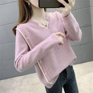 Notched Sweater