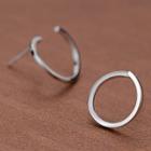 Sterling Silver Open Hoop Earrings