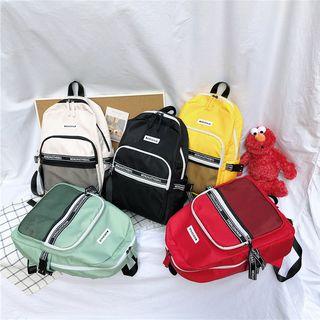 Mesh Panel Nylon Backpack
