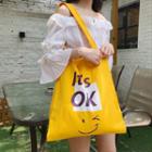 Printed Tote Bag Yellow - One Size