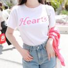 Hearts Printed T-shirt