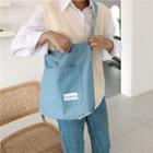 Patched Canvas Tote Bag